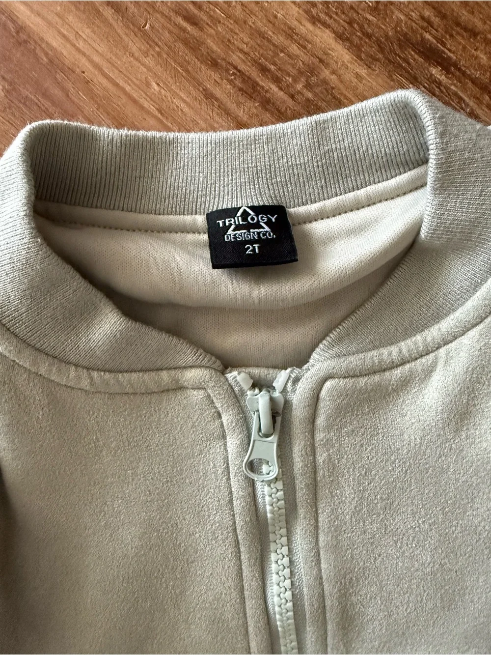 Kids Zip-Up Sweatshirt Jacket - Sage Green